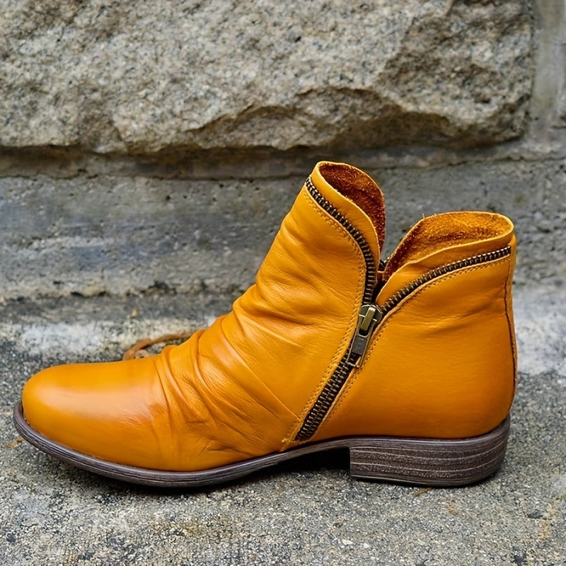 Maria | Side-Zip Ankle Boots