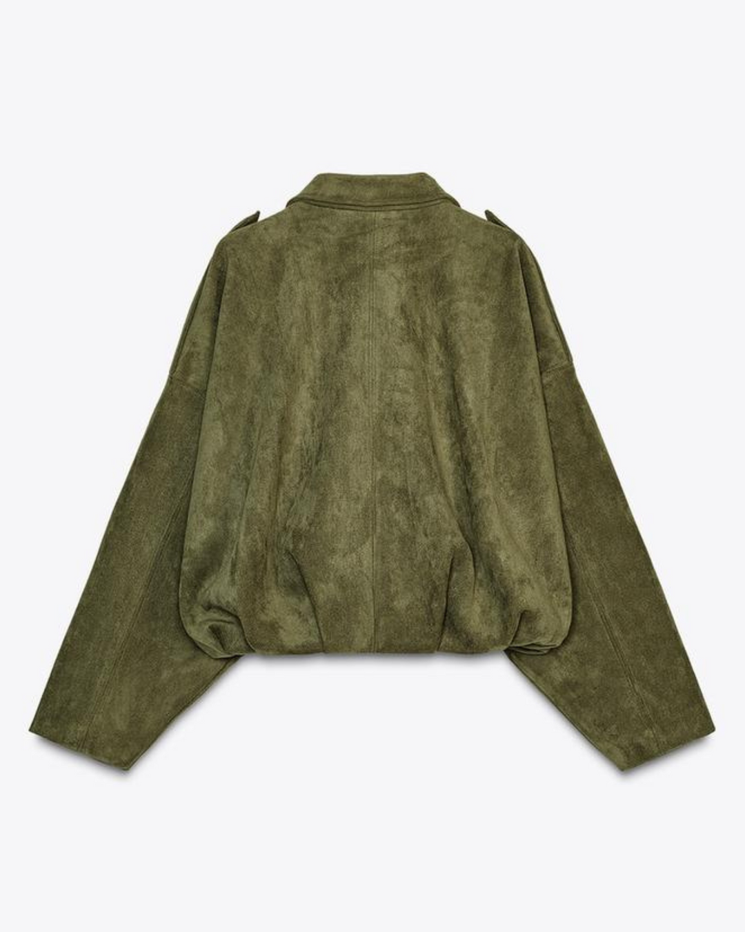 Mette | Suede Bomber Jacket