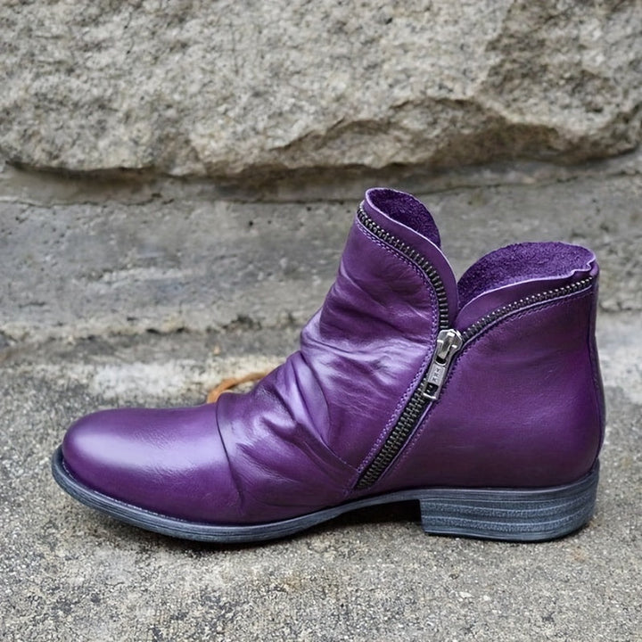 Maria | Side-Zip Ankle Boots