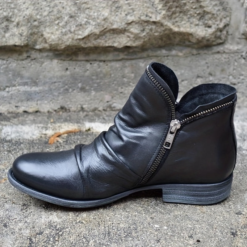 Maria | Side-Zip Ankle Boots