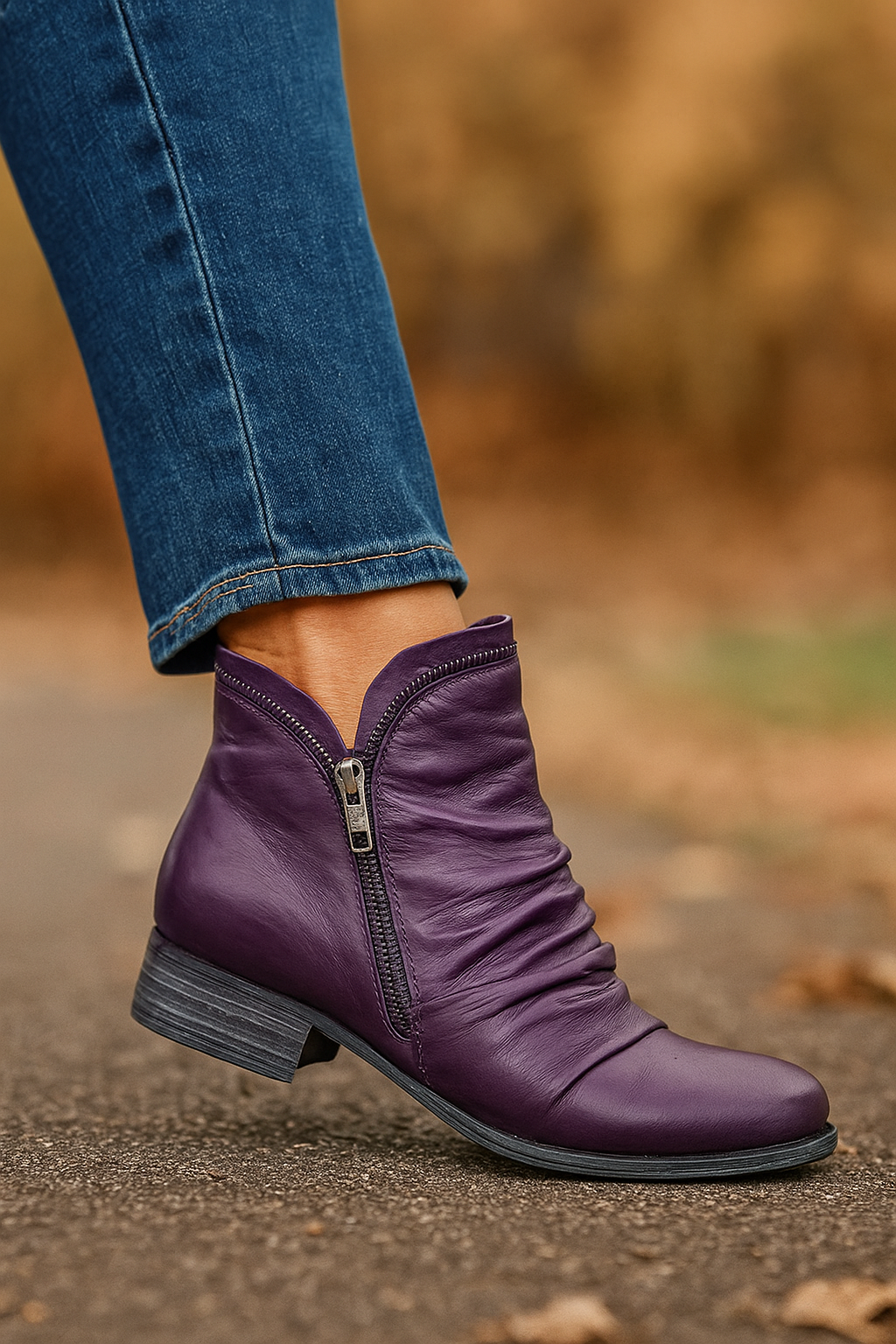 Maria | Side-Zip Ankle Boots