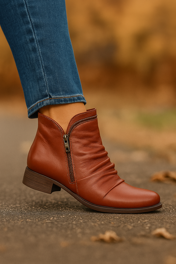 Maria | Side-Zip Ankle Boots