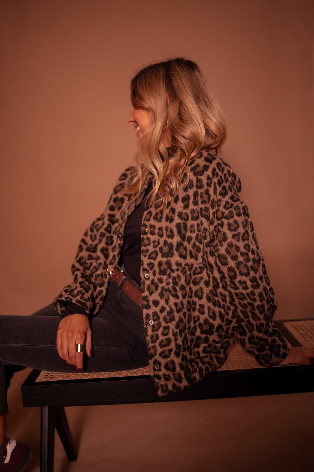 Rita | Trendy Jacket with Leopard Print